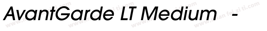 AvantGarde LT Medium 中字体转换